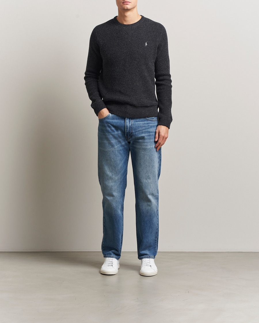 Homme | Pulls Et Tricots | Polo Ralph Lauren | Cotton/Wool Pullover Dark Granite Heather