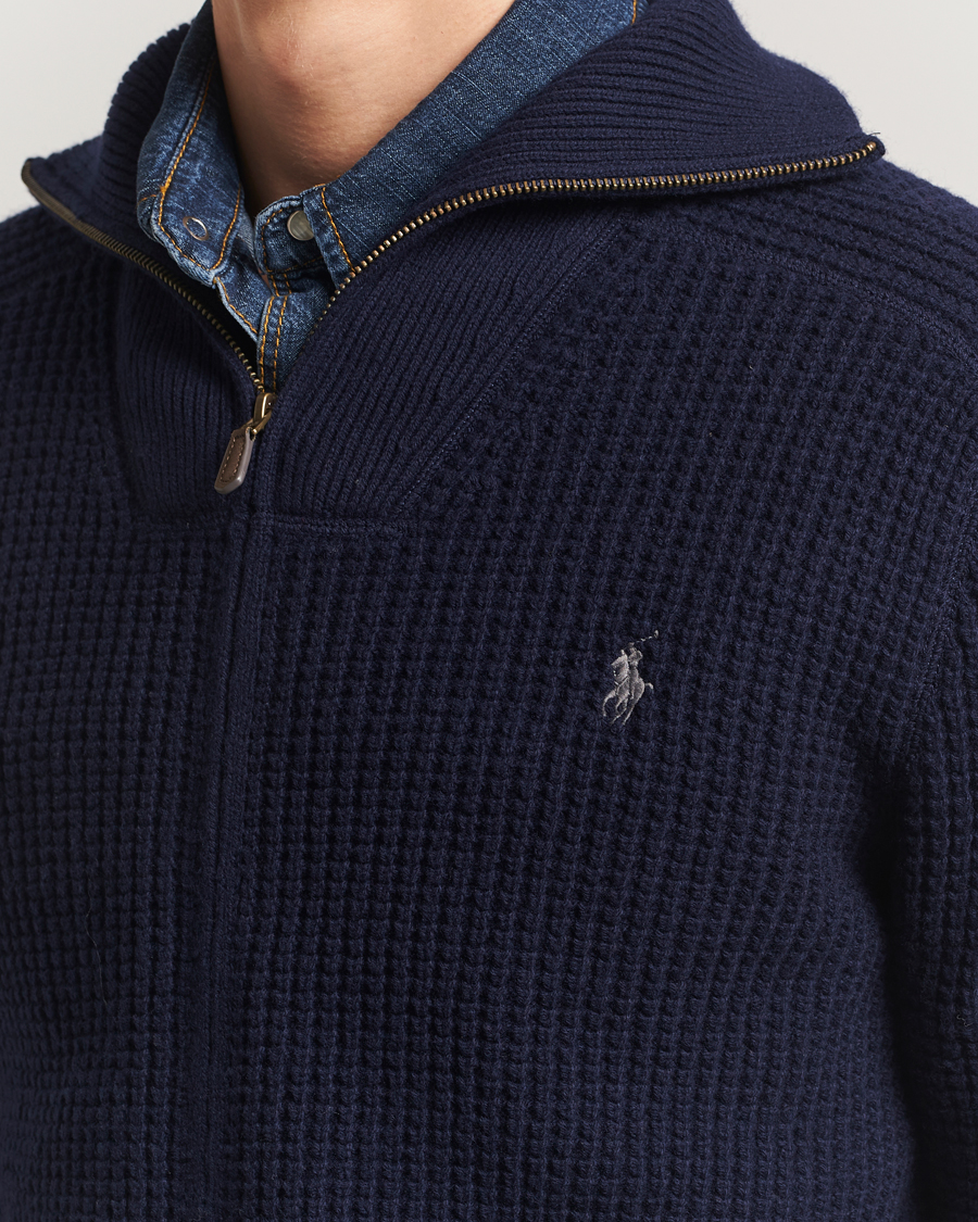 Homme | Pulls Et Tricots | Polo Ralph Lauren | Cotton/Wool Full Zip Hunter Navy