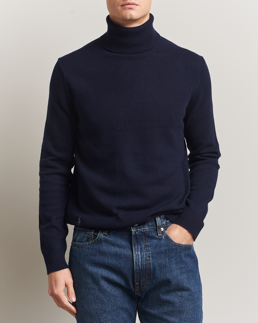 Homme | Pulls Et Tricots | Polo Ralph Lauren | Cotton/Wool Rollneck Hunter Navy
