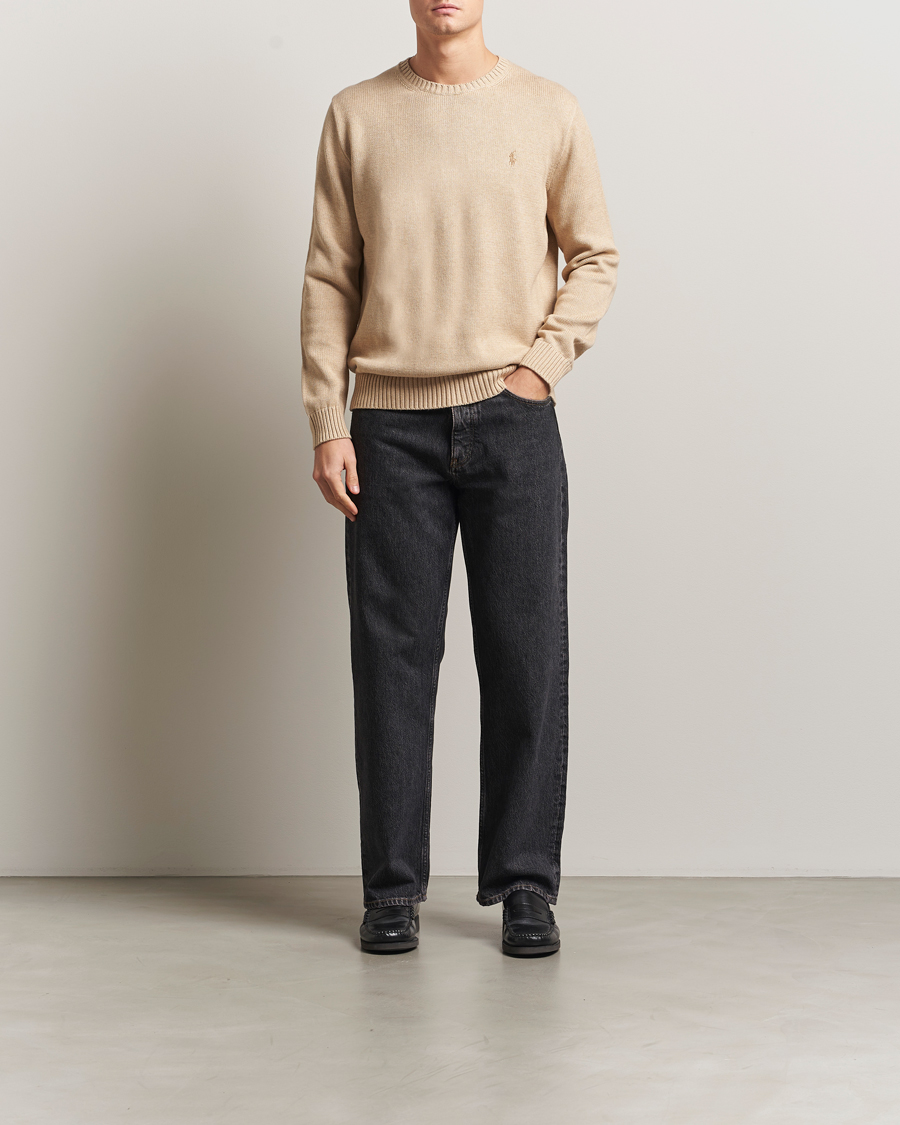 Homme | Pulls Et Tricots | Polo Ralph Lauren | Cotton Crew Neck Sweater Dune Melange