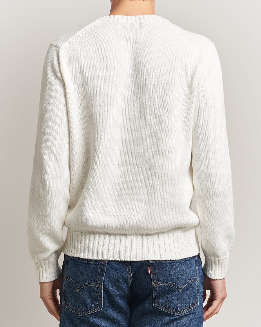 Homme | Pulls Et Tricots | Polo Ralph Lauren | Cotton Flag Sweater Deckwash White