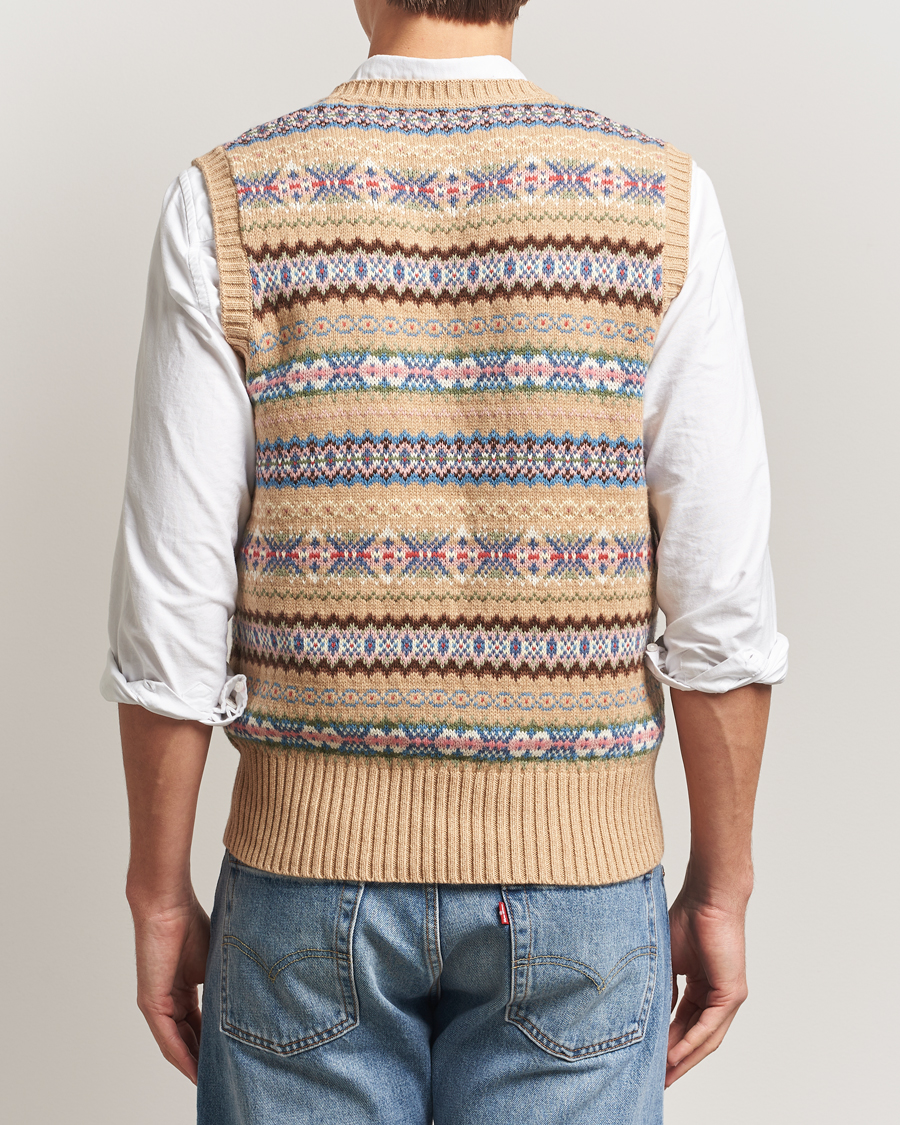 Homme | Pulls Et Tricots | Polo Ralph Lauren | Cotton Wool Long Sleeve Sweater Tan Multi