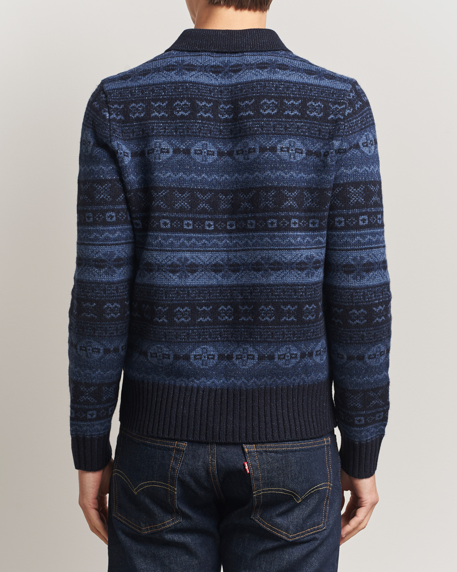 Homme | Pulls Et Tricots | Polo Ralph Lauren | Wool/Linen Blend Long Sleeve Sweater Navy Multi