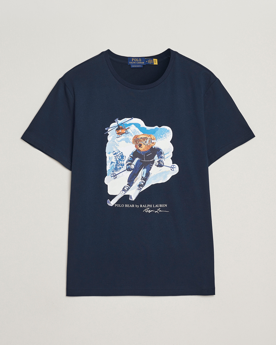 Homme | T-shirts | Polo Ralph Lauren | Printed Bear T-Shirt Worth Navy