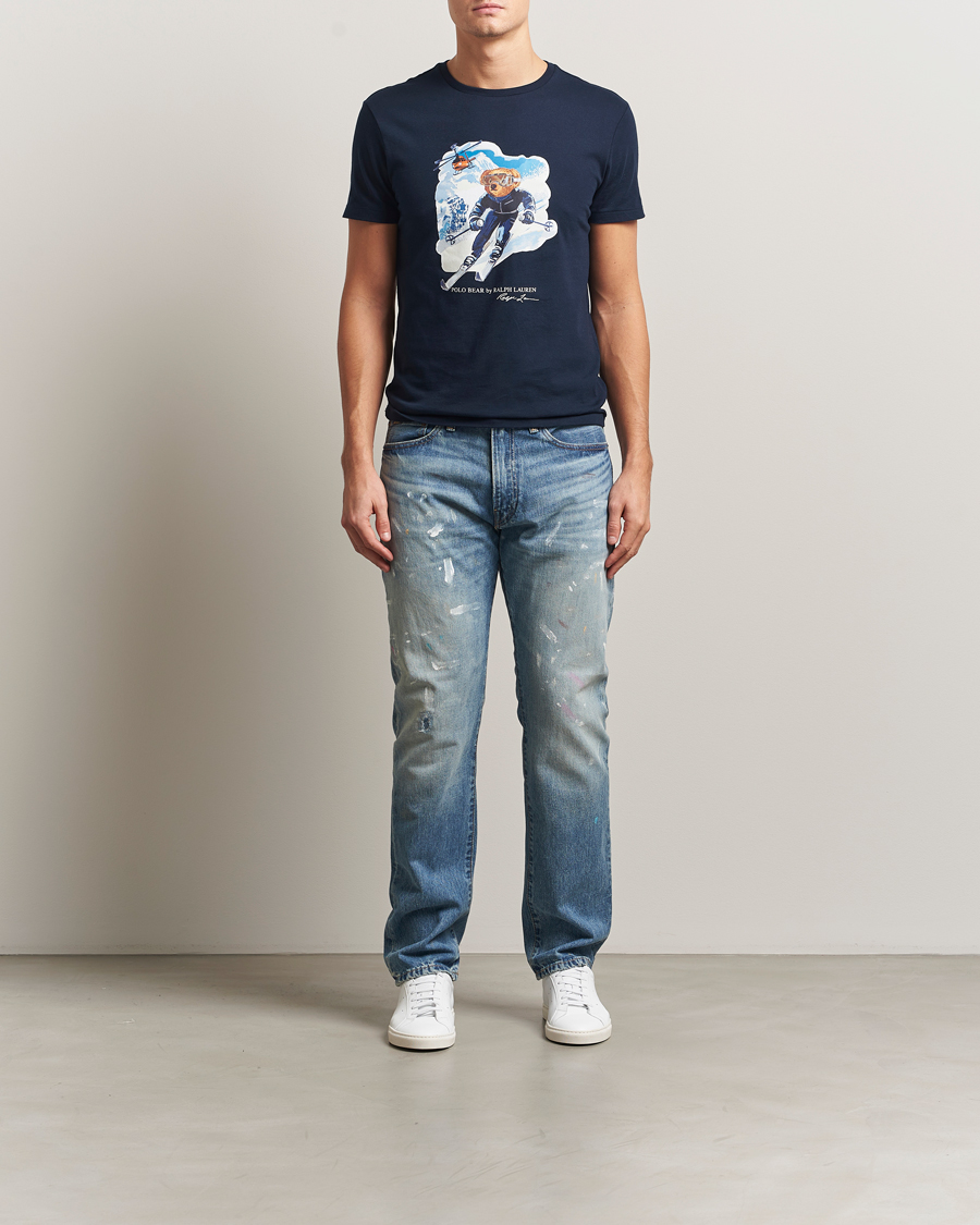 Homme | T-shirts | Polo Ralph Lauren | Printed Bear T-Shirt Worth Navy