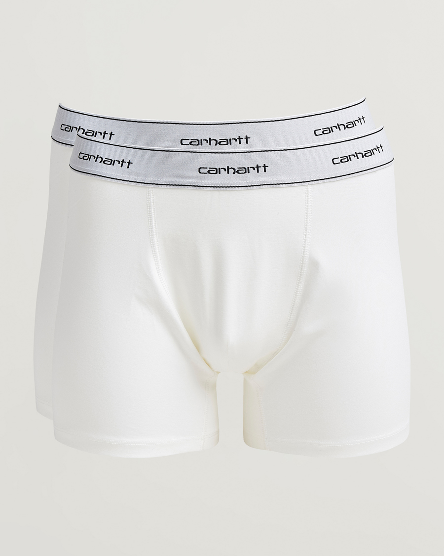 Homme | Sous-Vêtements Et Chaussettes | Carhartt WIP | 2-Pack Cotton Trunks White