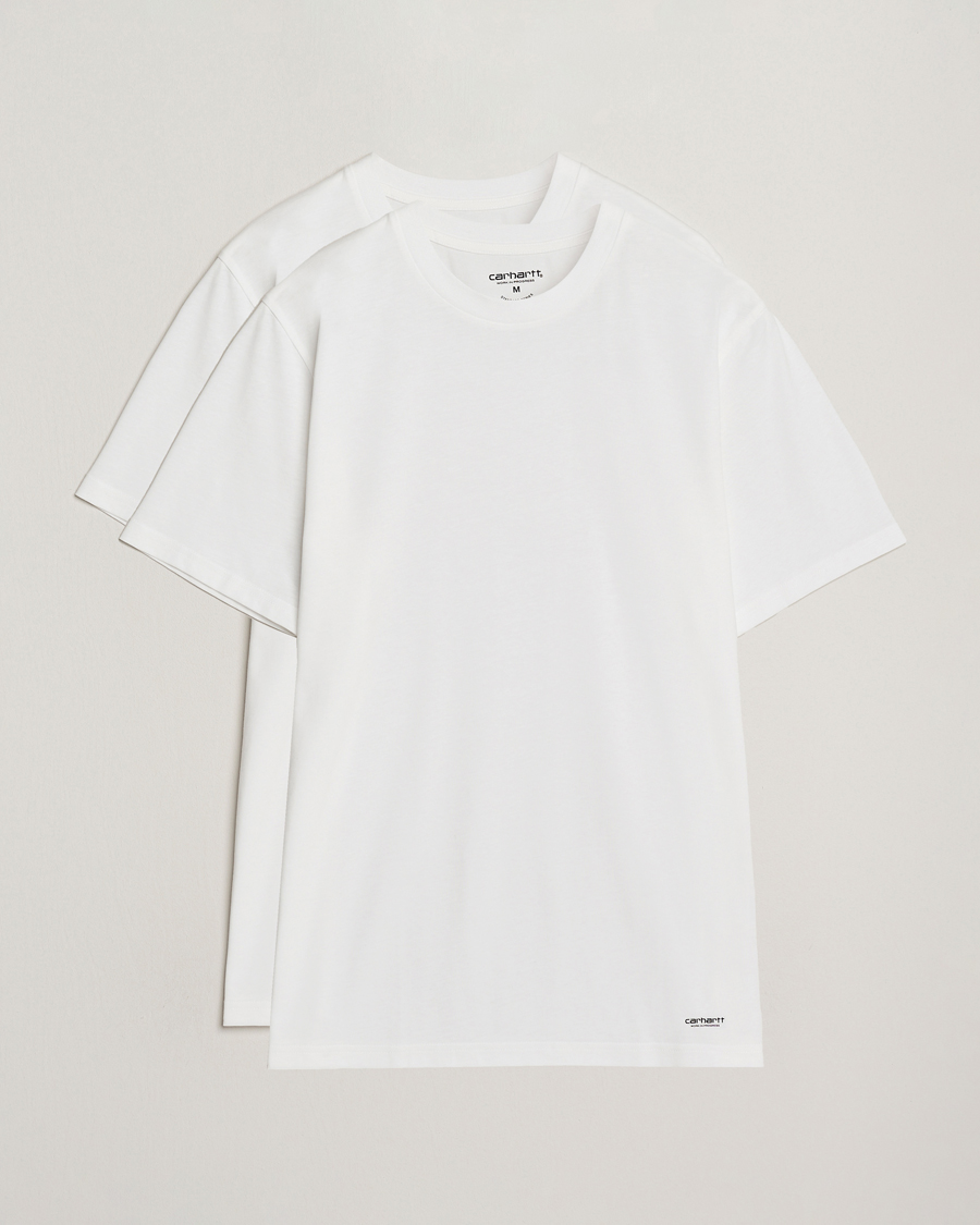 Homme | T-shirts | Carhartt WIP | 2-Pack Standard Crew Neck T-Shirt White