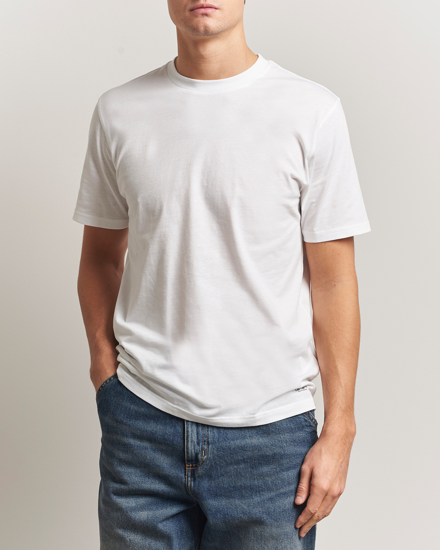 Homme | T-shirts | Carhartt WIP | 2-Pack Standard Crew Neck T-Shirt White