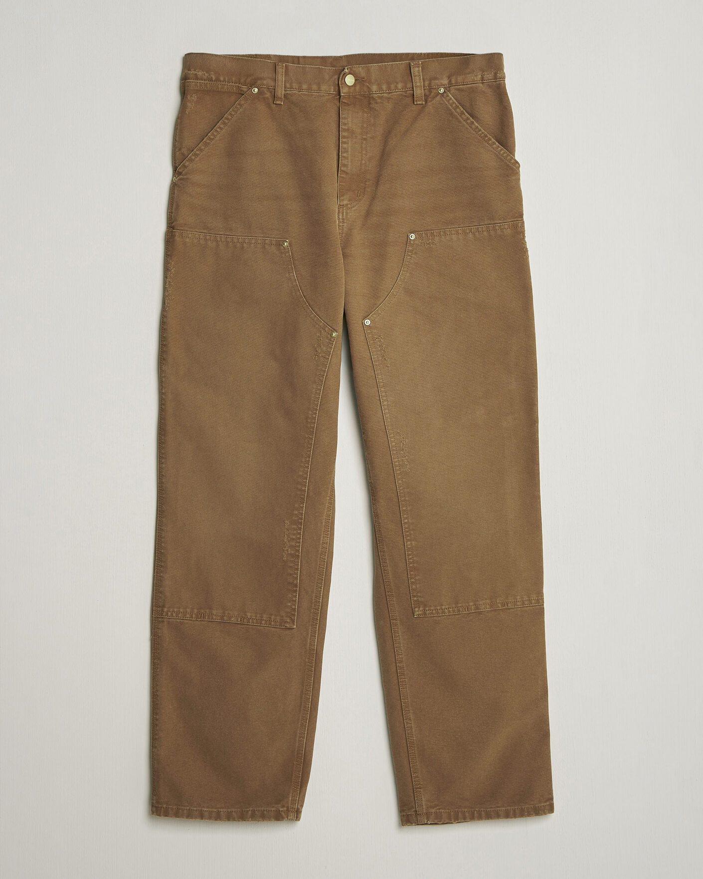 Homme | Pantalons | Carhartt WIP | Double Knee Pants Hamilton Brown Grind Washed