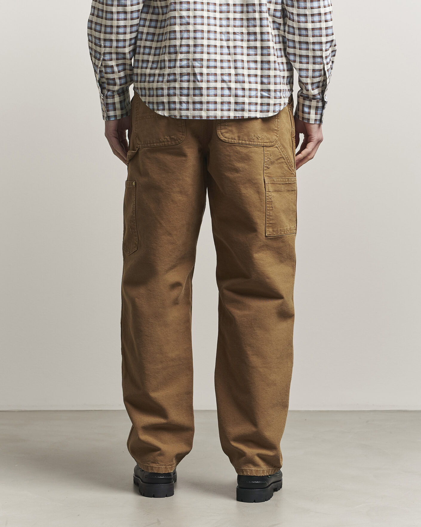 Homme | Pantalons | Carhartt WIP | Double Knee Pants Hamilton Brown Grind Washed
