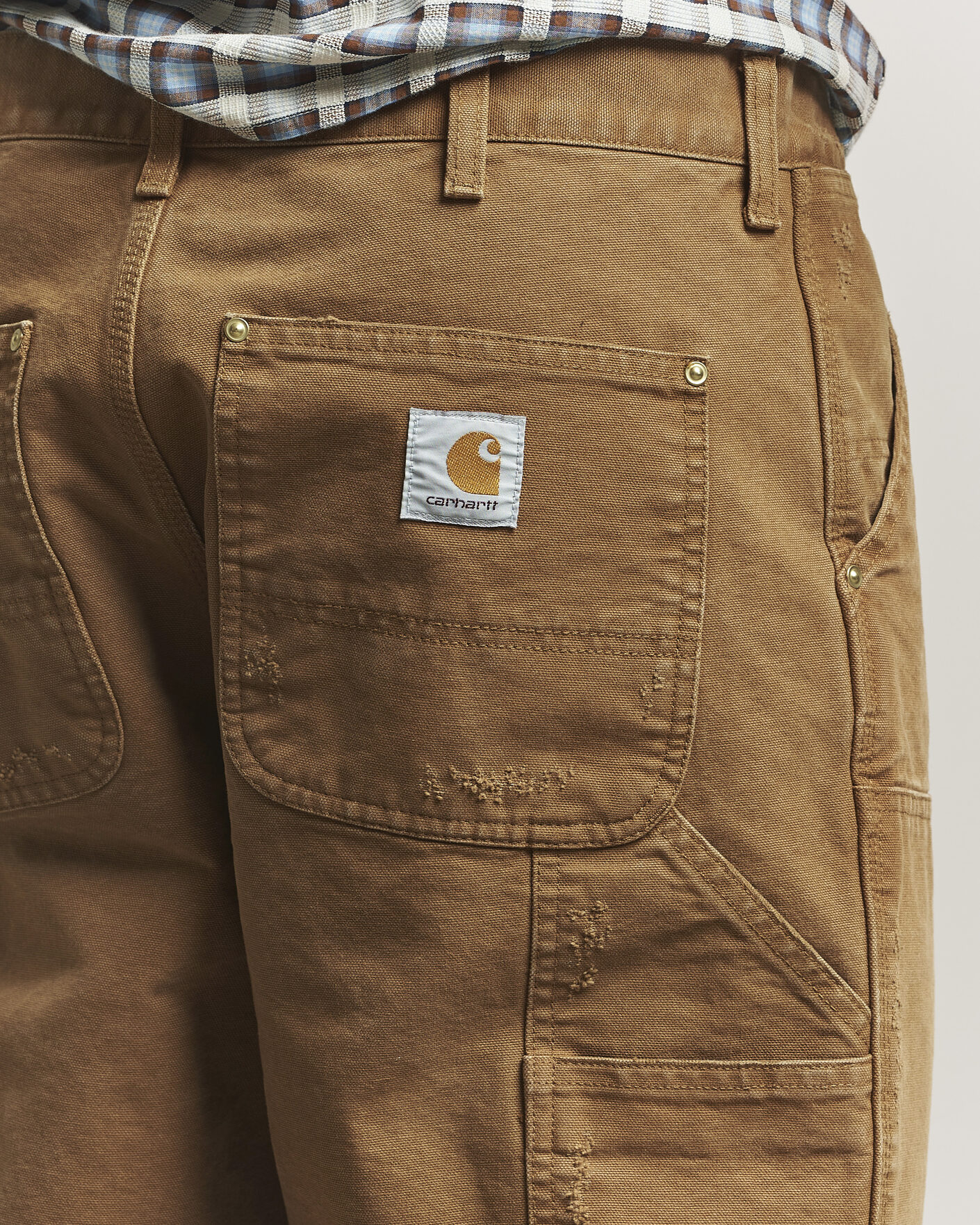 Homme | Pantalons | Carhartt WIP | Double Knee Pants Hamilton Brown Grind Washed
