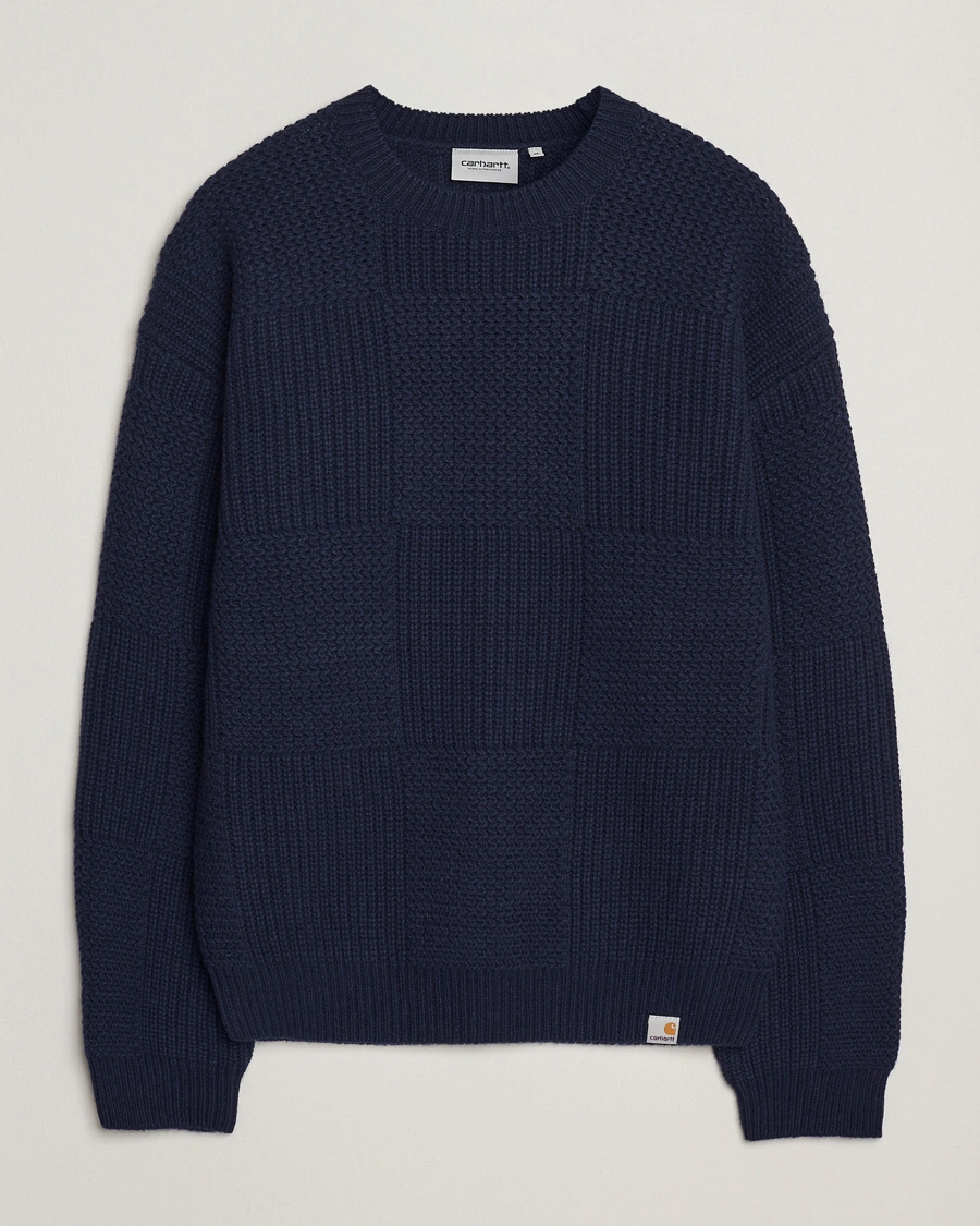 Homme | Pulls Et Tricots | Carhartt WIP | Bishop Knitted Sweater Dark Navy
