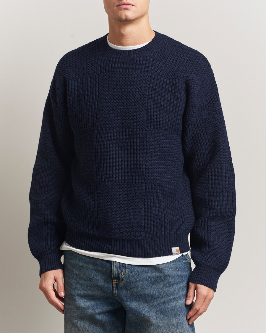 Homme | Pulls Et Tricots | Carhartt WIP | Bishop Knitted Sweater Dark Navy