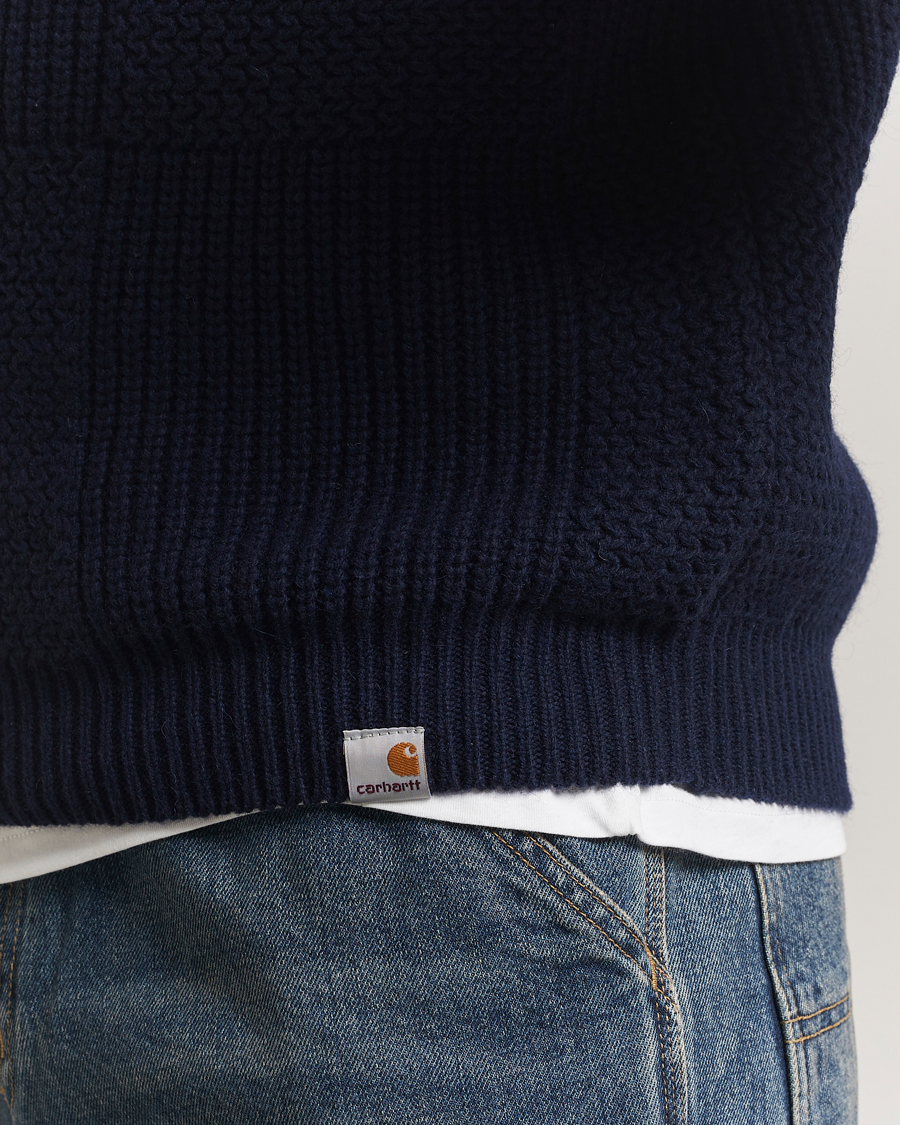 Homme | Pulls Et Tricots | Carhartt WIP | Bishop Knitted Sweater Dark Navy