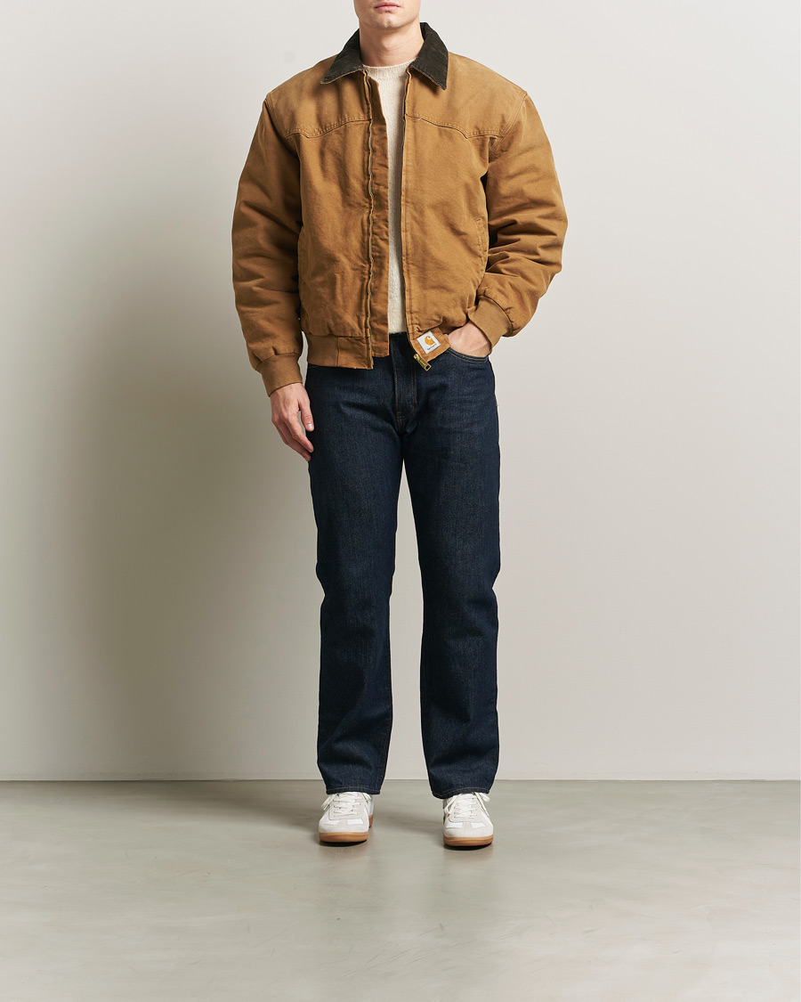 Homme | Manteaux Et Vestes | Carhartt WIP | OG Santa Fee Jacket Hamilton Brown Grind Washed