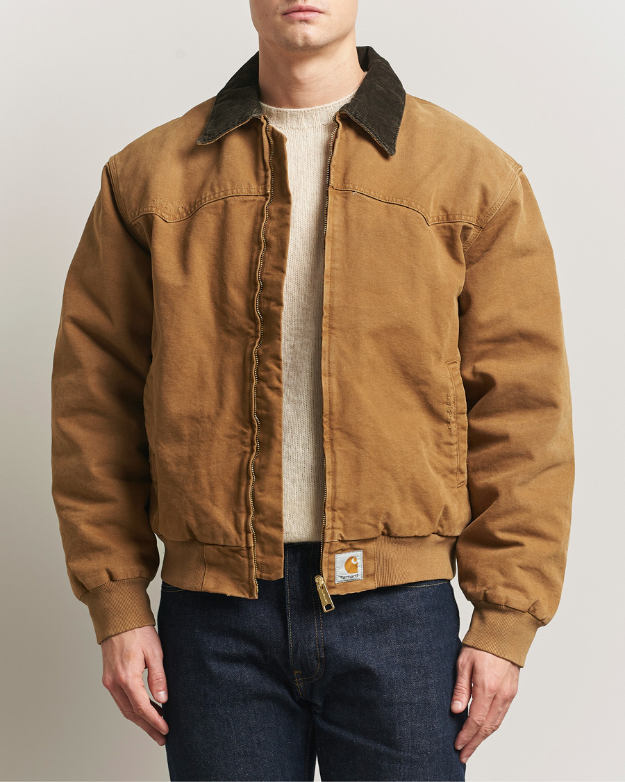Homme | Manteaux Et Vestes | Carhartt WIP | OG Santa Fee Jacket Hamilton Brown Grind Washed