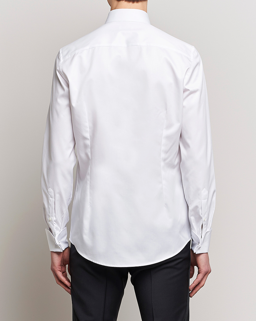 Homme | Chemises | Stenströms | Slimline Open Smoking Shirt White