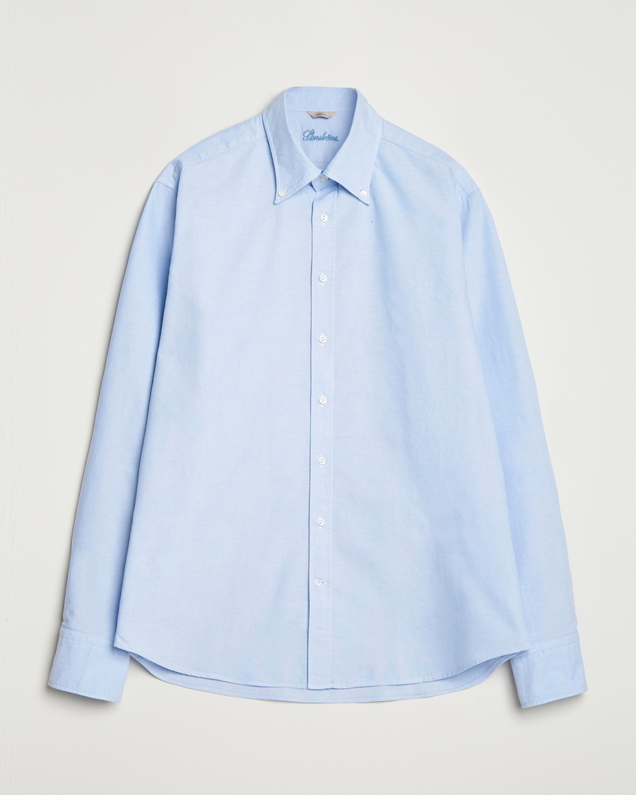 Homme | Chemises | Stenströms | Regular Fit Oxford Shirt Light Blue