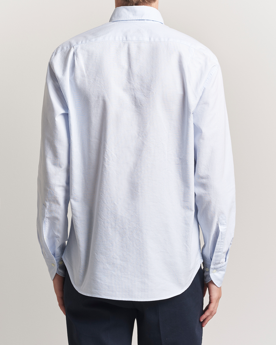 Homme | Chemises | Stenströms | Regular Fit Oxford Shirt Blue/White