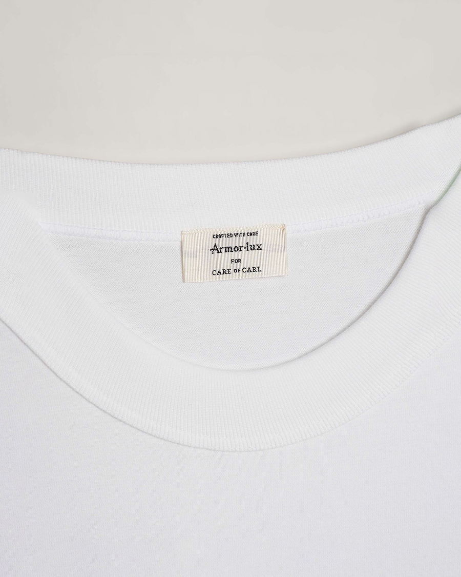 Homme | T-shirts | Armor Lux for Care of Carl | Armor-lux 2-Pack Heritage Callac T-Shirt White/White