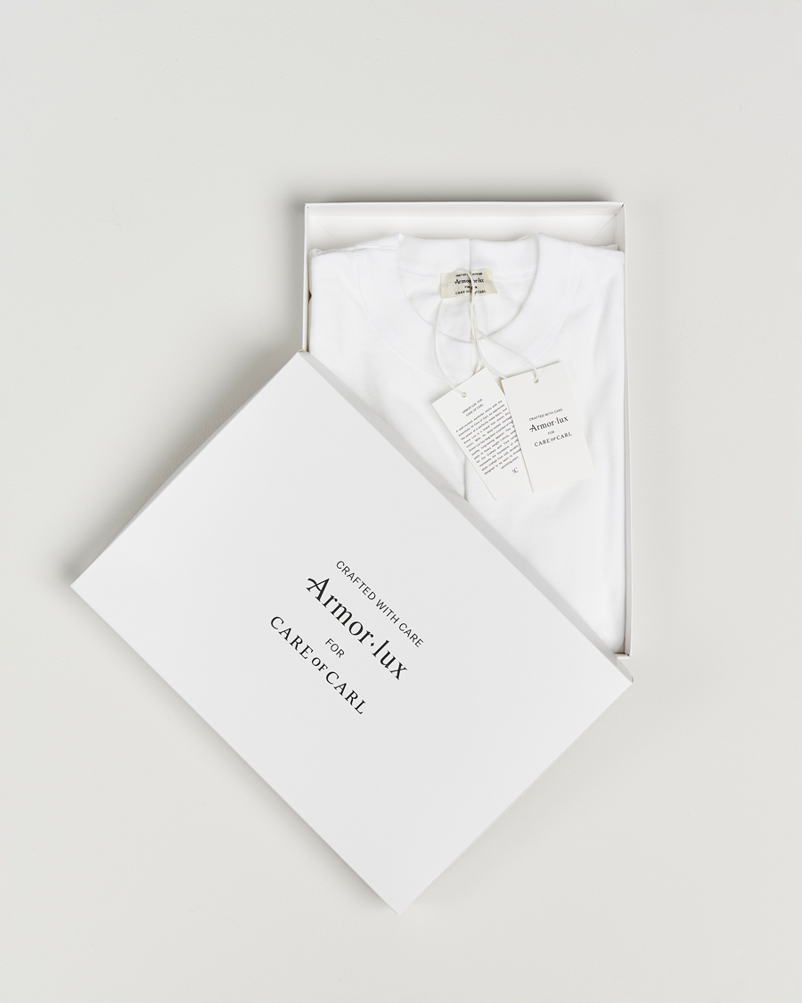 Homme | T-shirts | Armor Lux for Care of Carl | Armor-lux 2-Pack Heritage Callac T-Shirt White/White