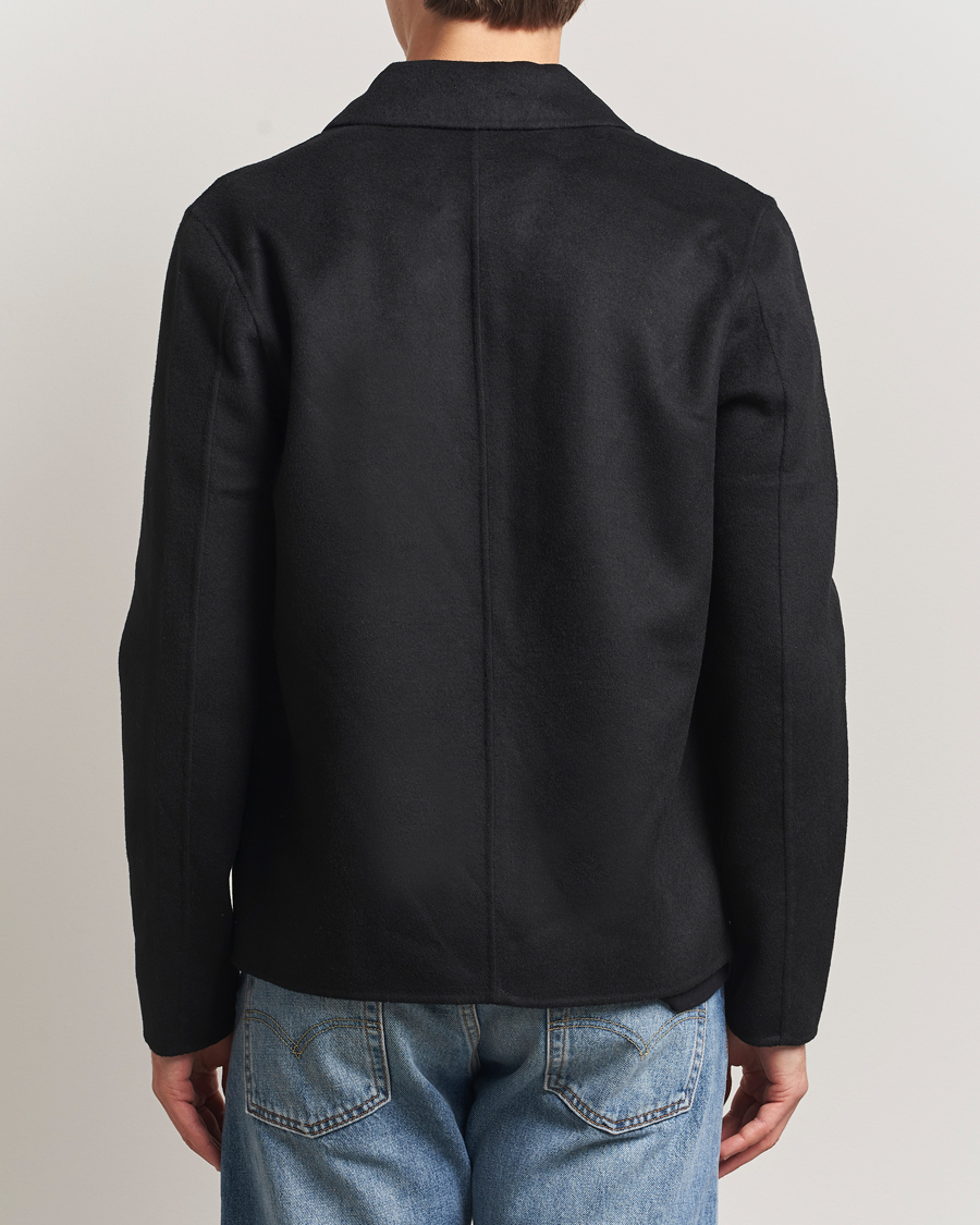 Homme | Manteaux Et Vestes | Samsøe Samsøe | Sapaulo Wool Full Zip Shirt Jacket Black