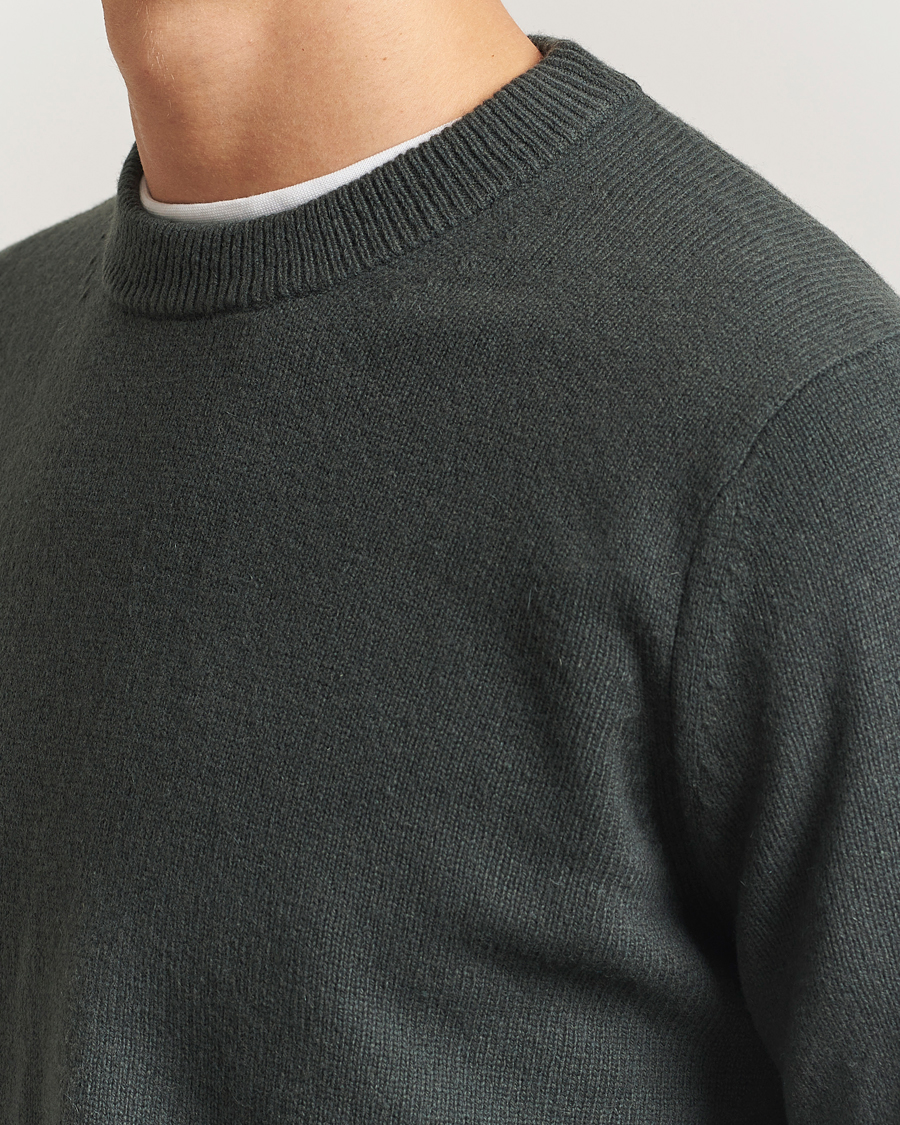 Homme | Pulls Et Tricots | Samsøe Samsøe | Isak Knitted Crew Neck Dark Evergreen