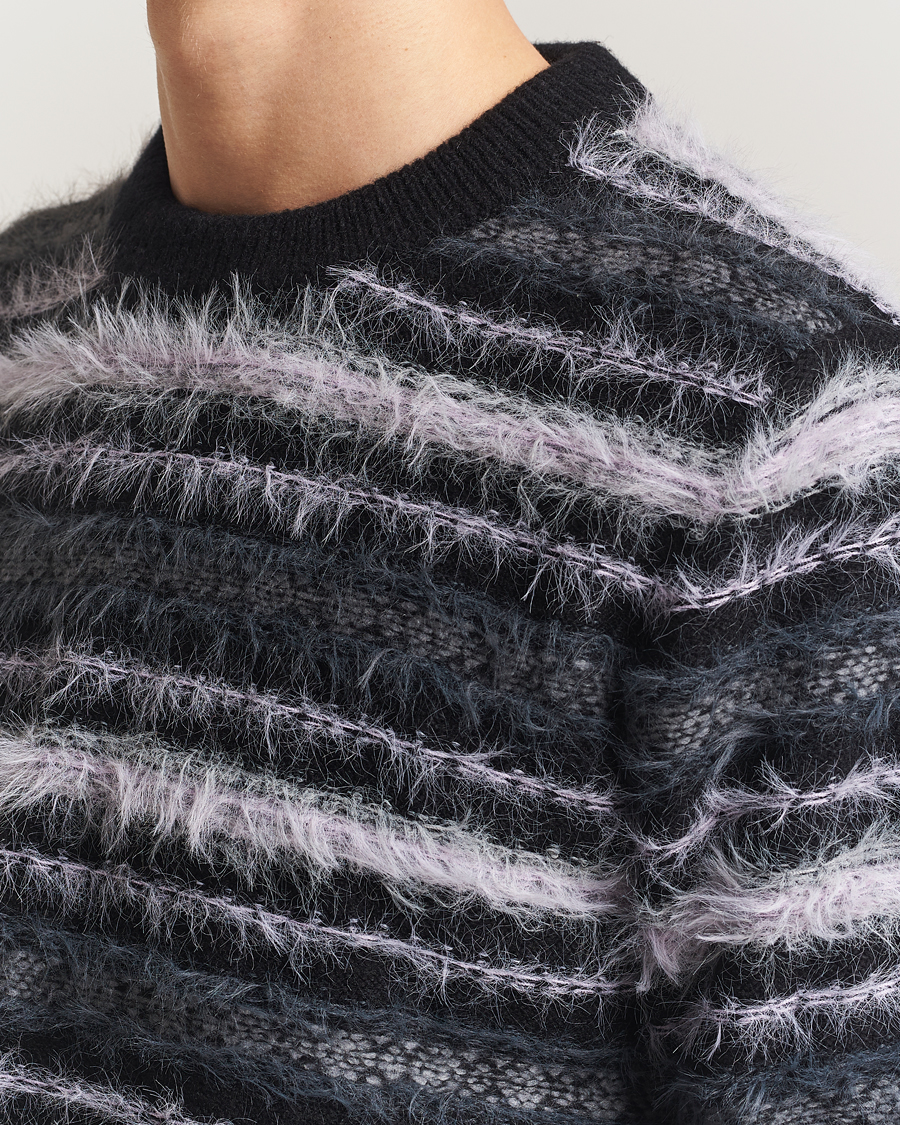 Homme | Pulls Et Tricots | Samsøe Samsøe | Finnley Striped Knitted Sweater Black Multi