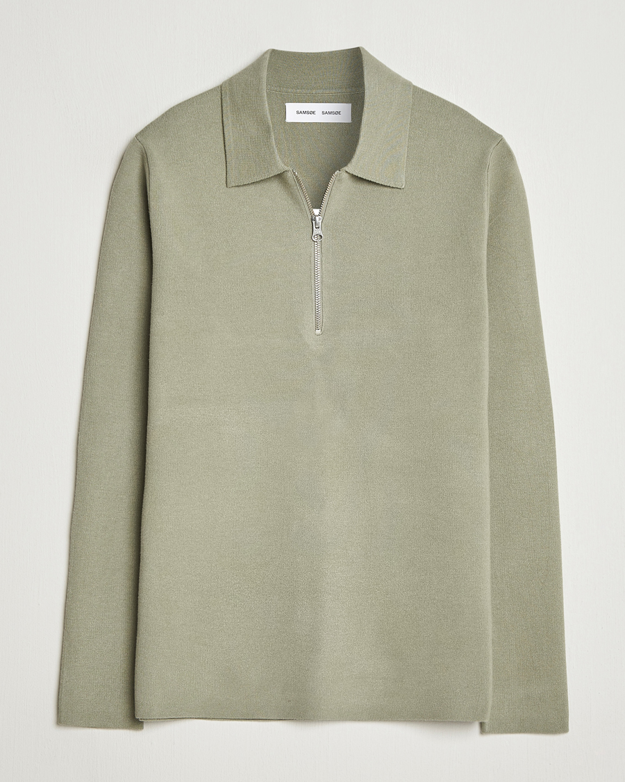 Homme | Pulls Et Tricots | Samsøe Samsøe | Guna Half Zip Seagrass
