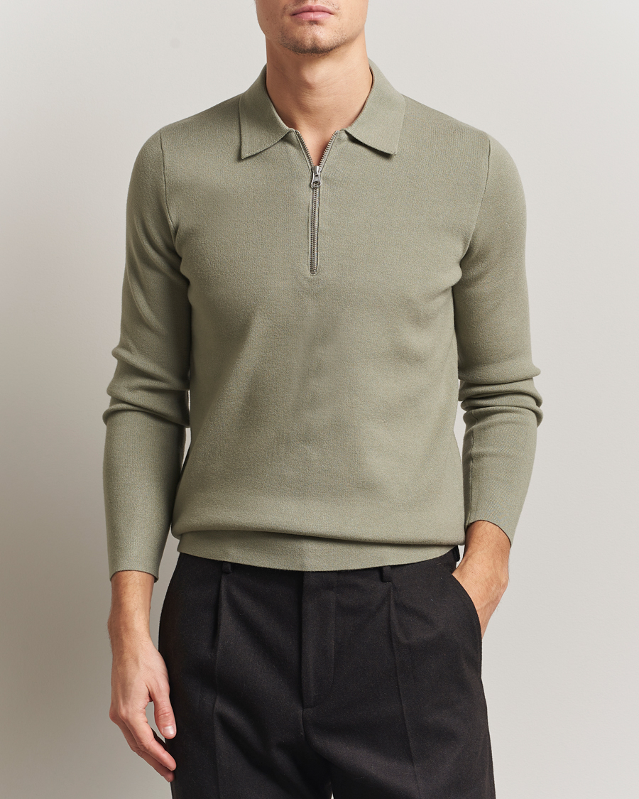 Homme | Pulls Et Tricots | Samsøe Samsøe | Guna Half Zip Seagrass