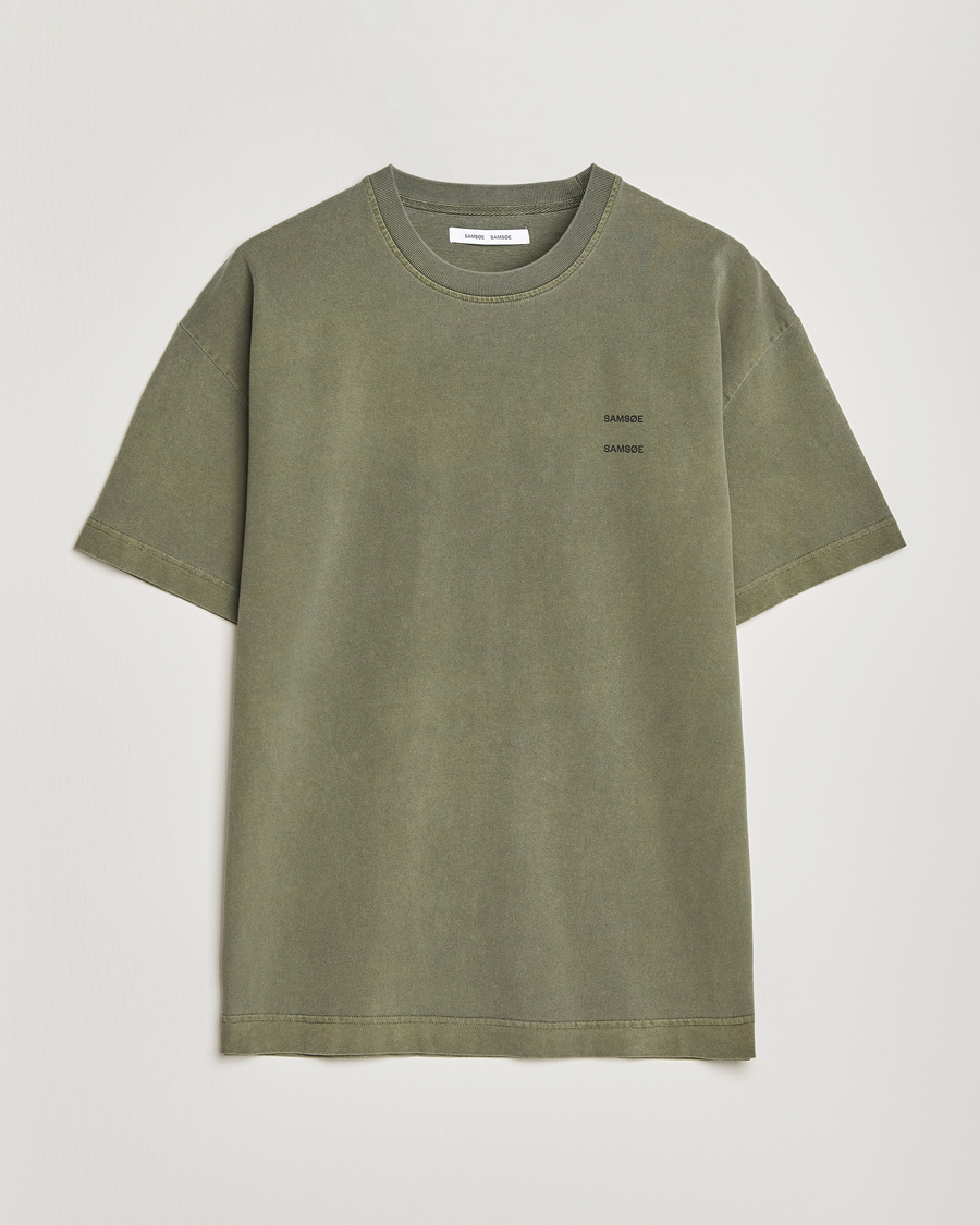Homme | T-shirts | Samsøe Samsøe | Joel Organic Cotton Washed T-Shirt Castor Grey