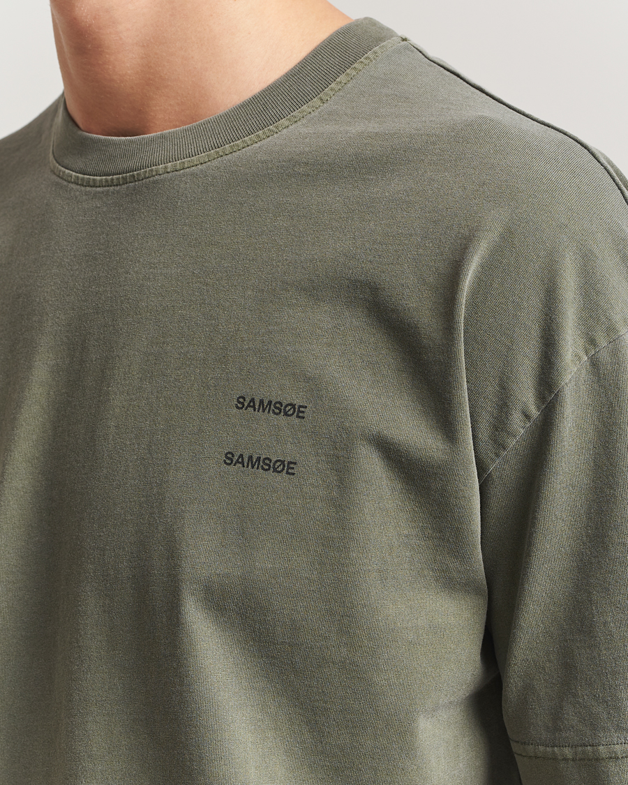 Homme | T-shirts | Samsøe Samsøe | Joel Organic Cotton Washed T-Shirt Castor Grey