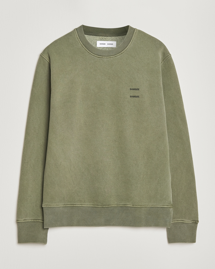 Homme | Pulls Et Tricots | Samsøe Samsøe | Joel Organic Cotton Washed Sweatshirt Castor Grey