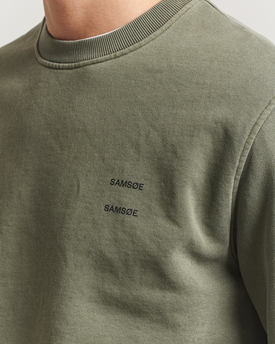 Homme | Pulls Et Tricots | Samsøe Samsøe | Joel Organic Cotton Washed Sweatshirt Castor Grey