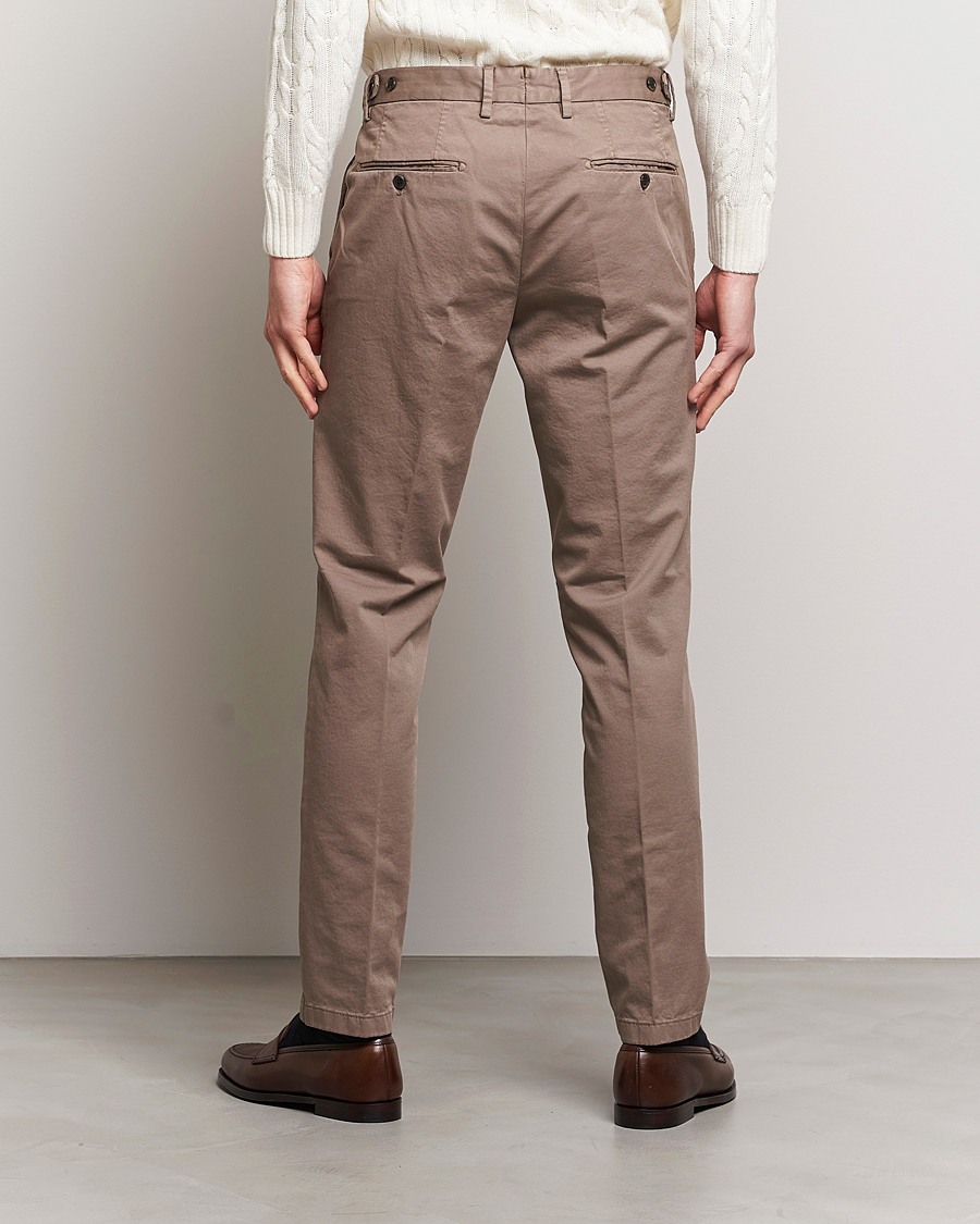 Homme | Pantalons | Oscar Jacobson | Danwick Cotton Trousers Light Brown