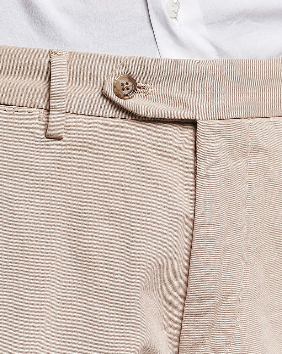 Homme | Pantalons | Oscar Jacobson | Danwick Cotton Trousers Beige