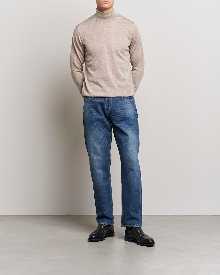 Homme | Jeans | Oscar Jacobson | Johan Cotton Stretch Jeans Vintage Wash