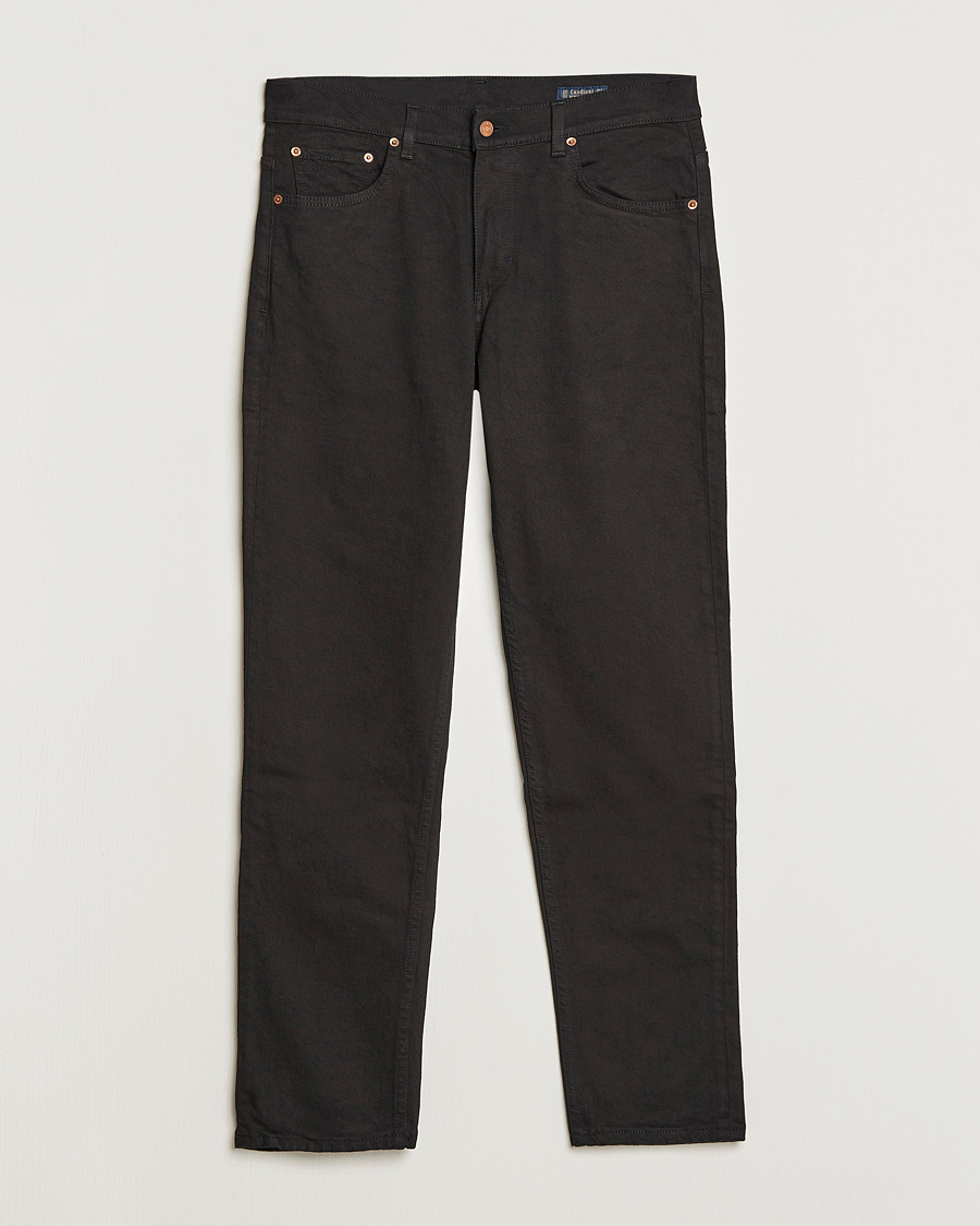 Homme | Pantalons | Oscar Jacobson | Karl Cotton Stretch Jeans Black
