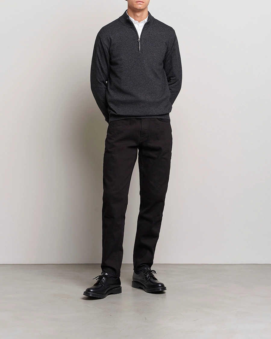 Homme | Jeans | Oscar Jacobson | Karl Cotton Stretch Jeans Black