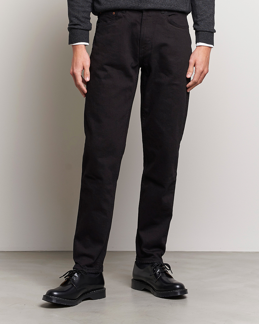 Homme | Pantalons | Oscar Jacobson | Karl Cotton Stretch Jeans Black