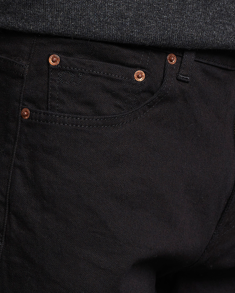Homme | Pantalons | Oscar Jacobson | Karl Cotton Stretch Jeans Black