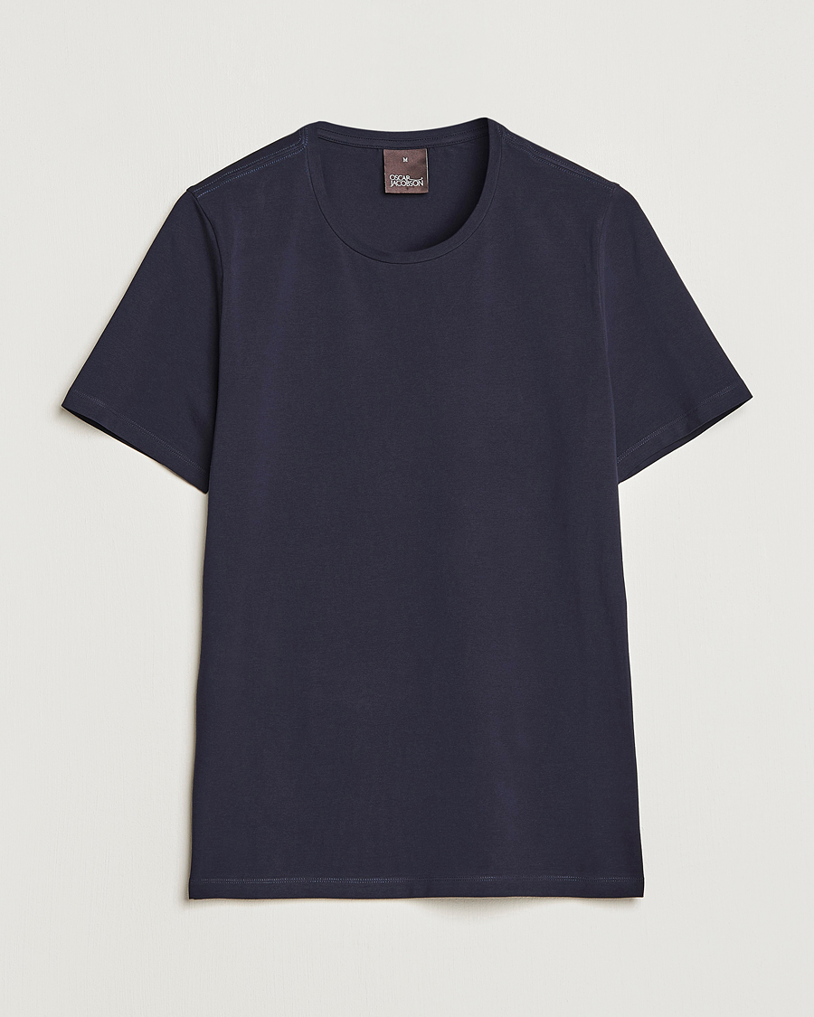 Homme | T-shirts | Oscar Jacobson | Kyran Cotton T-Shirt Navy
