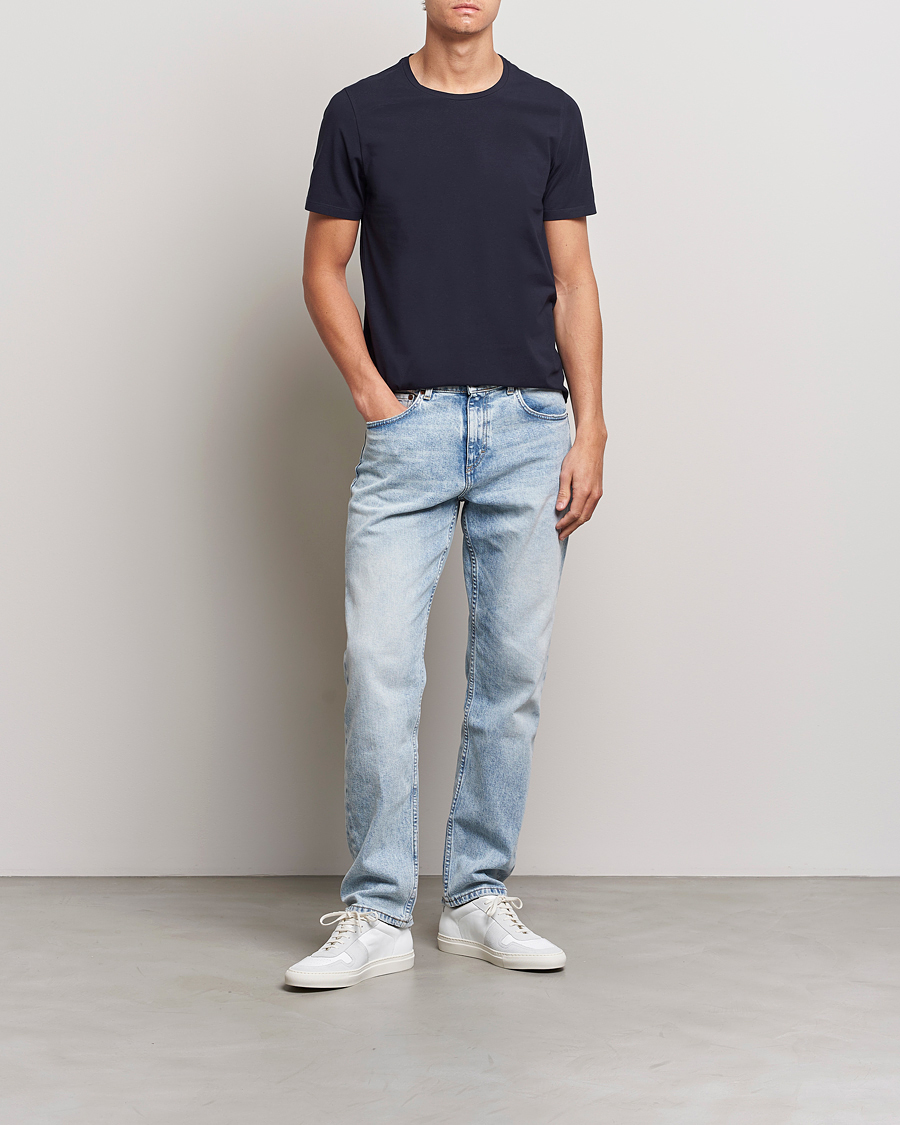 Homme | T-shirts | Oscar Jacobson | Kyran Cotton T-Shirt Navy