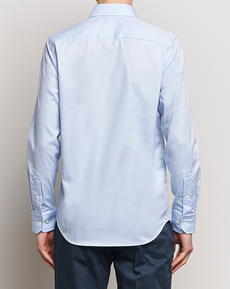 Homme | Chemises | Oscar Jacobson | Slim Fit Cut Away Non Iron Twill Light Blue