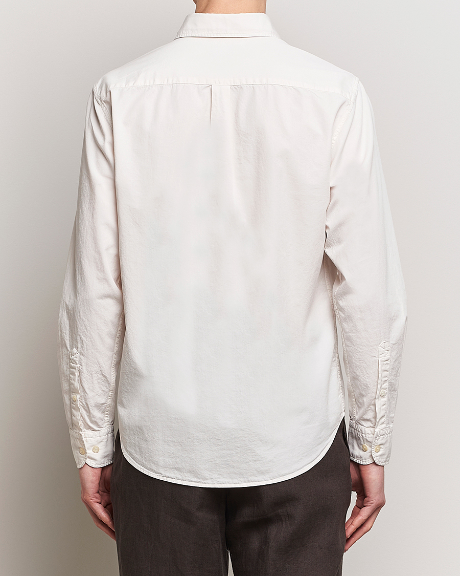Homme | Chemises | Oscar Jacobson | Reg Fit Wide Spread Collar Twill Ecru White