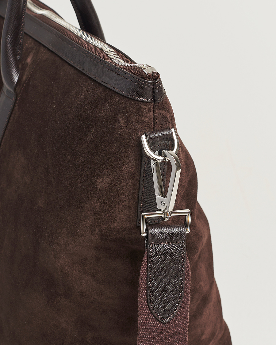 Homme | Oscar Jacobson Weekend Bag Soft Leather Chocolate Brown | Oscar Jacobson | Weekend Bag Soft Leather Chocolate Brown