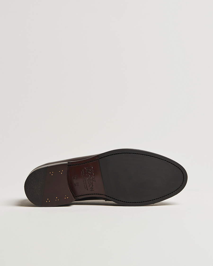 Homme | Loafers | Oscar Jacobson | Penny Loafers Dark Mud Brown
