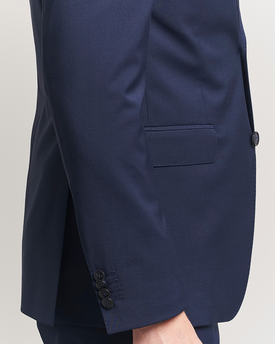 Homme | Blazers | Oscar Jacobson | Ego Wool Blend Blazer Navy