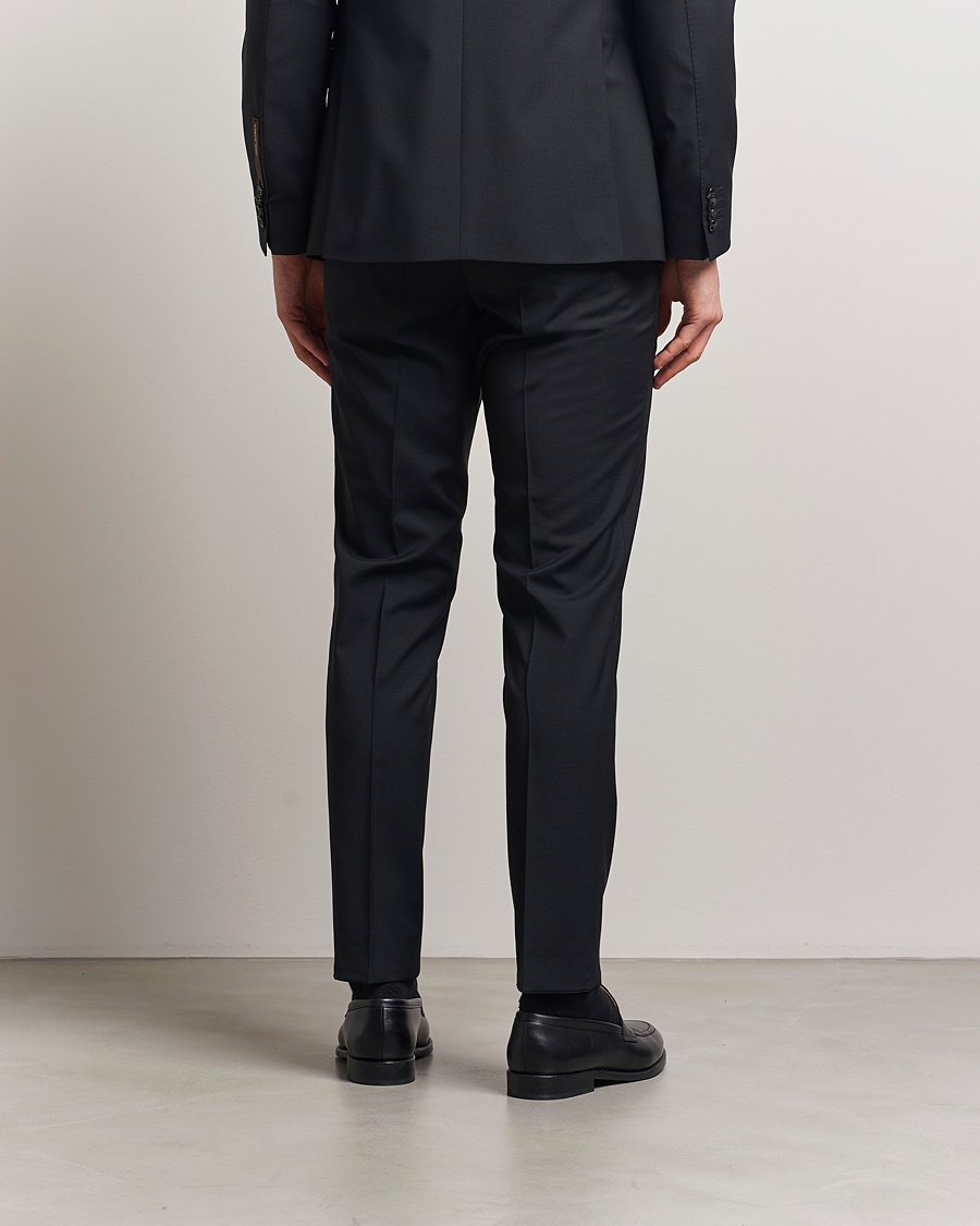 Homme | Pantalons | Oscar Jacobson | Denz Wool Blend Trousers Black