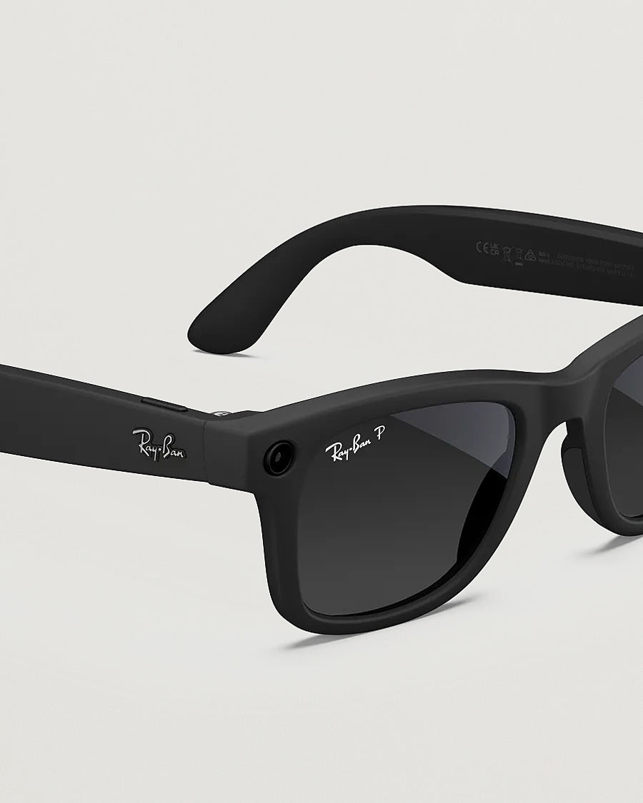 Homme | Lunettes De Soleil | Ray-Ban | Wayfarer Meta 50 Sunglasses Matte Black